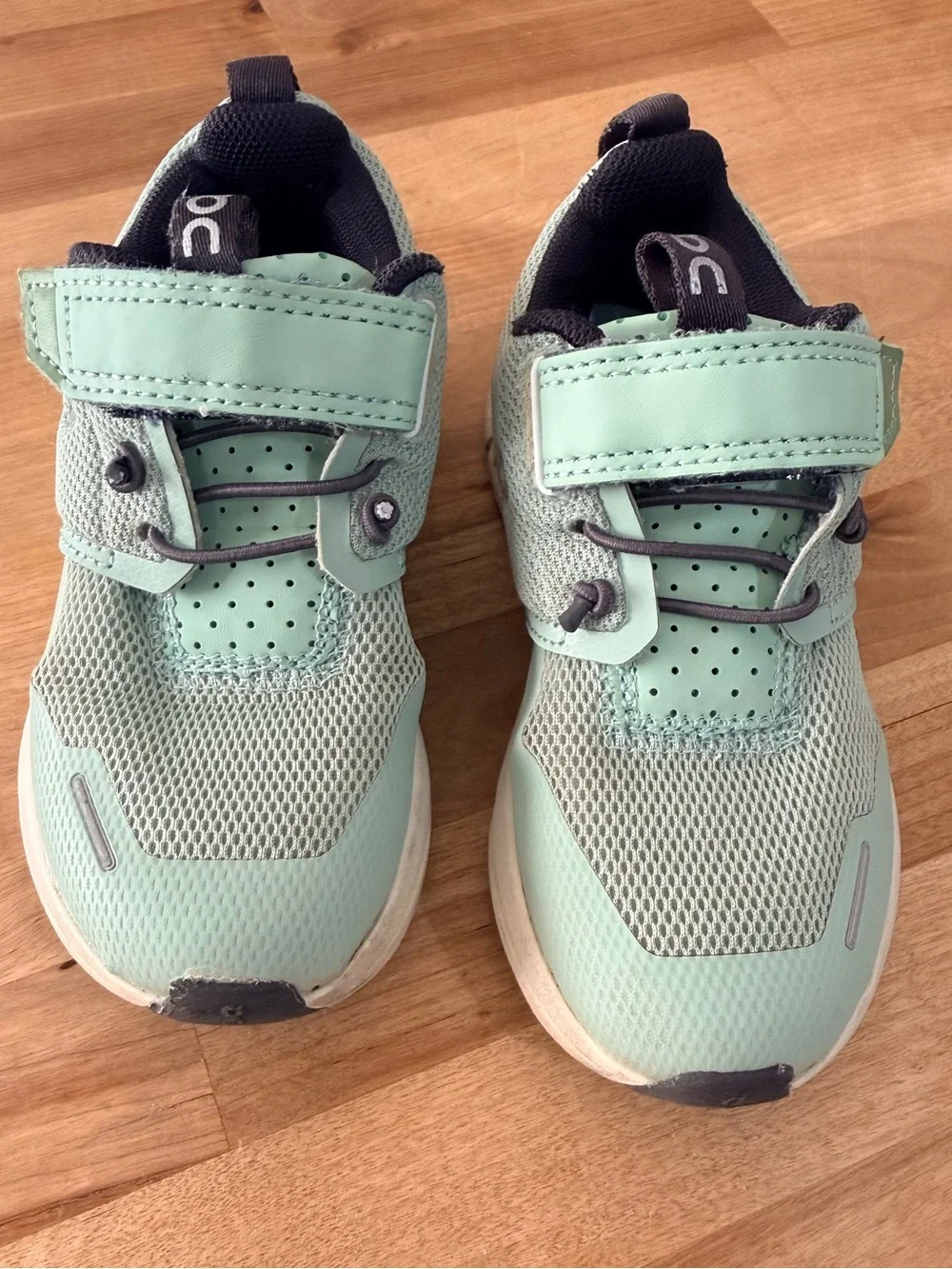 On Kids' Mint Green Sneakers – Lightweight Slip-On Sport Shoes